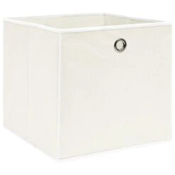 VidaXL Opbergboxen 4 St 32x32x32 Cm Stof Wit 7 VidaXL Opbergboxen 4 St 32x32x32 Cm Stof Wit -Opslag Meubelwinkel 00d69ee7697f49f8b92e4a3d38ff8d98