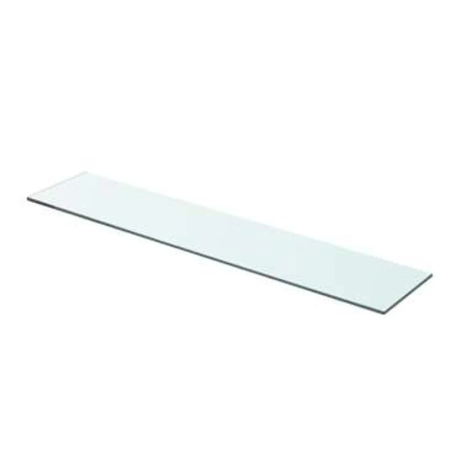 VidaXL Schappen 2 St 70x15 Cm Glas Transparant 4 VidaXL Schappen 2 St 70x15 Cm Glas Transparant - Afbeelding 2