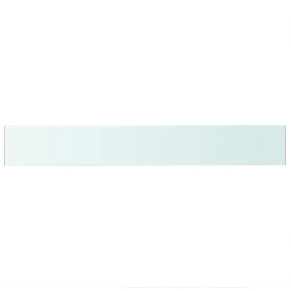 VidaXL Wandschap Transparant 90x12 Cm Glas 4 VidaXL Wandschap Transparant 90x12 Cm Glas - Afbeelding 2