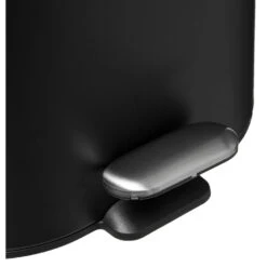 5Five - Prullenbak/pedaalemmer Zwart Rvs Metaal 6 Liter - 15x24x30 Cm -Opslag Meubelwinkel 0957d031826a40d4b273b9eb25e33df0