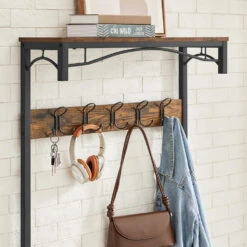 O'DADDY® Kapstok Staand - Schoenenrek - 15 Haken - 80x32x178,5 - Bruin 8 O'DADDY® Kapstok Staand - Schoenenrek - 15 Haken - 80x32x178,5 - Bruin -Opslag Meubelwinkel 0ad921d0baf74db8abf505f3c6928a22