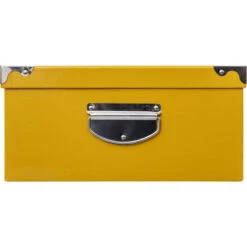 5Five Opbergdoos/box - Geel - L48 X B3.5 X H16 Cm - Karton -Opslag Meubelwinkel 0b4c1d231c514097941603d20c880985