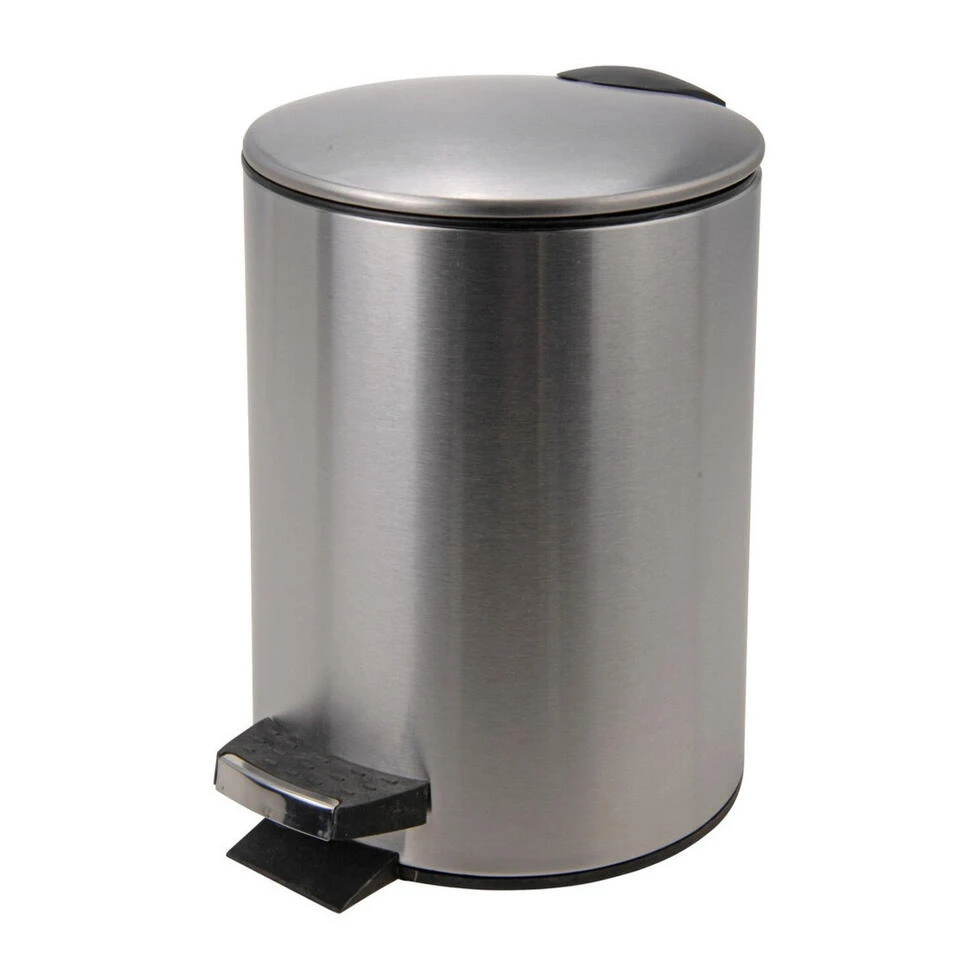 Merkloos Pedaalemmer - RVS - Mat - 3 L - 23 Cm 4 Merkloos Pedaalemmer - RVS - Mat - 3 L - 23 Cm - Afbeelding 2