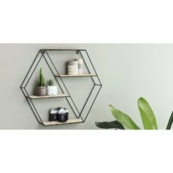 Lifa Living Wandrek Marbella Hout En Metaal, 58 X 51 X 11 Cm -Opslag Meubelwinkel 1000011732 0101