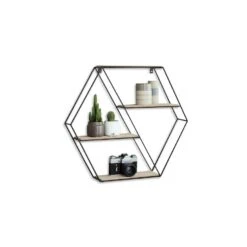 Lifa Living Wandrek Marbella Hout En Metaal, 58 X 51 X 11 Cm -Opslag Meubelwinkel 1000011732 0102