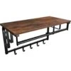 O'DADDY® Wandkapstok – Kapstok Met 5 Haken - 66x30x27cm - Bruin -Opslag Meubelwinkel 1000012494