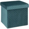 Five Simply Smart - Opbergbox - Poef - Polyester - Blauw -Opslag Meubelwinkel 1000013015