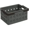 Square Vouwkrat Met Handgreep 24L Antraciet 2 Square Vouwkrat Met Handgreep 24L Antraciet -Opslag Meubelwinkel 1000014064
