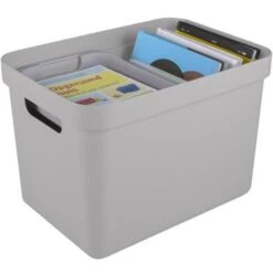Sigma Home Opbergbox 18L Grijs -Opslag Meubelwinkel 1000014069 0110