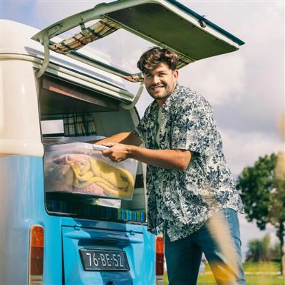 Q-line Opbergbox 45L Transparant Metaal 5 Q-line Opbergbox 45L Transparant Metaal - Afbeelding 3