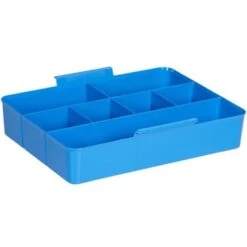 Q-line Opbergbox Met Inzet 22L Transparant Blauw -Opslag Meubelwinkel 1000014111 0110