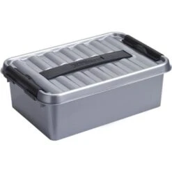 Opslag Meubelwinkel 29 Q-line Opbergbox 4L Metaal Zwart