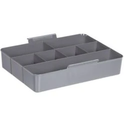 Q-line Opbergbox Met Inzet 15L Transparant Metaal -Opslag Meubelwinkel 1000014130 0111