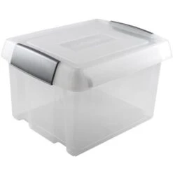 Nesta Hangmappen Box Met 2 Strips 37L Transparant Grijs