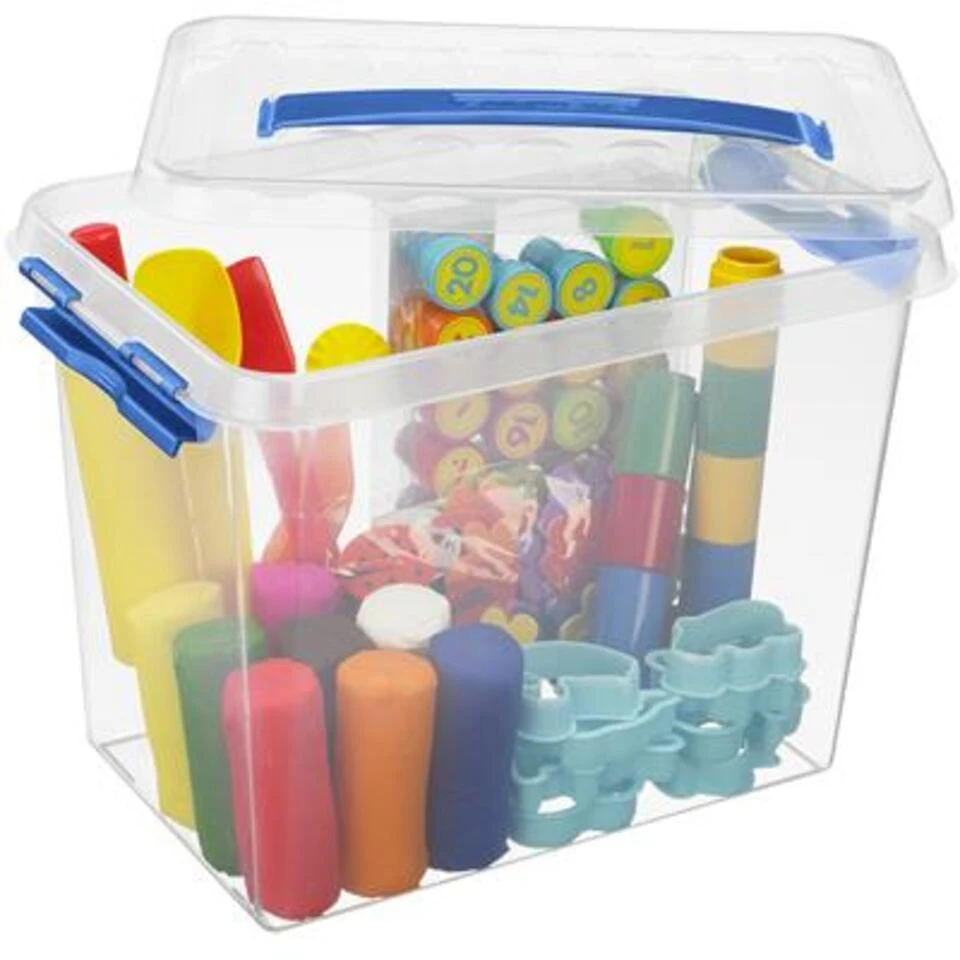 Q-line Opbergbox 9L Transparant Blauw 6 Q-line Opbergbox 9L Transparant Blauw - Afbeelding 4