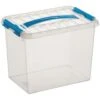 Q-line Opbergbox 9L Transparant Blauw -Opslag Meubelwinkel 1000014182