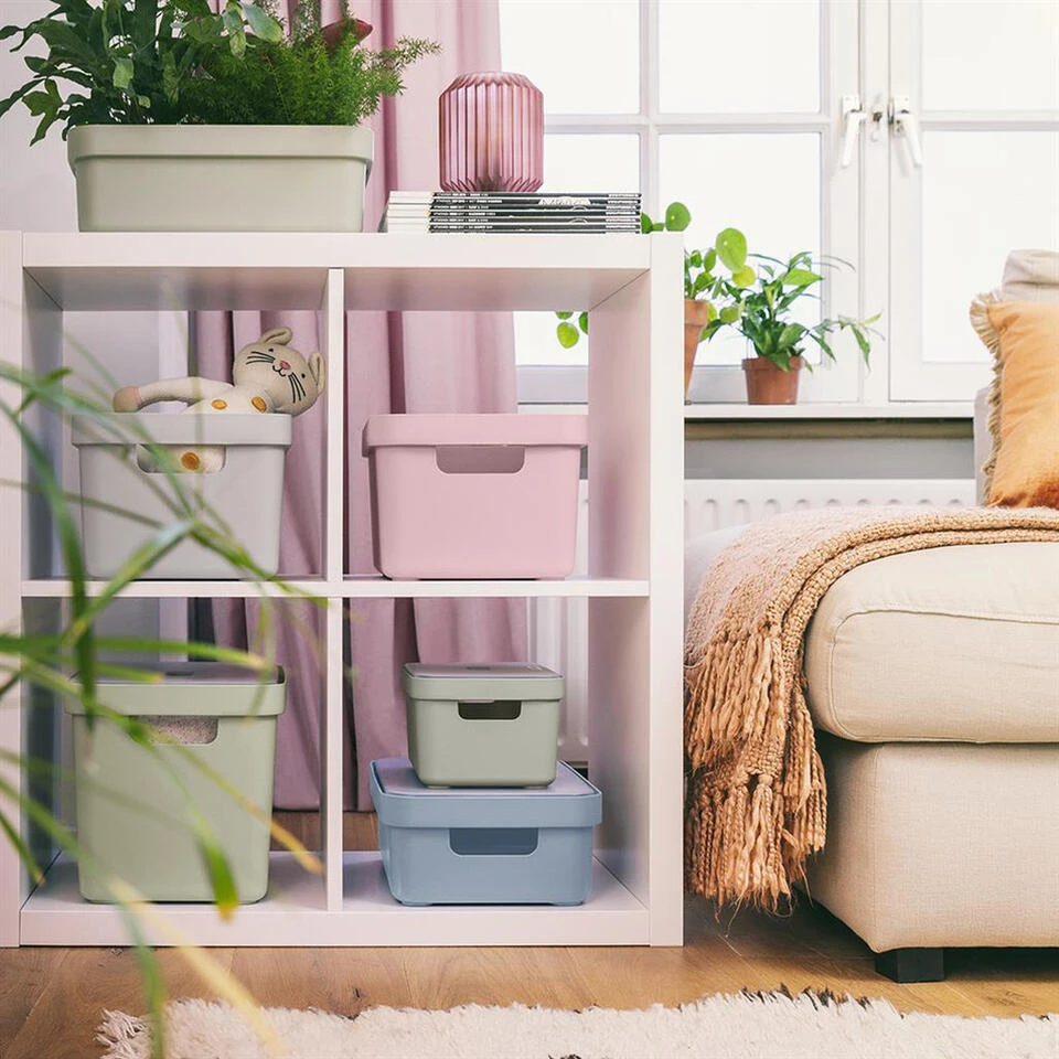 Sigma Home Opbergbox 9L Blauw 6 Sigma Home Opbergbox 9L Blauw - Afbeelding 4