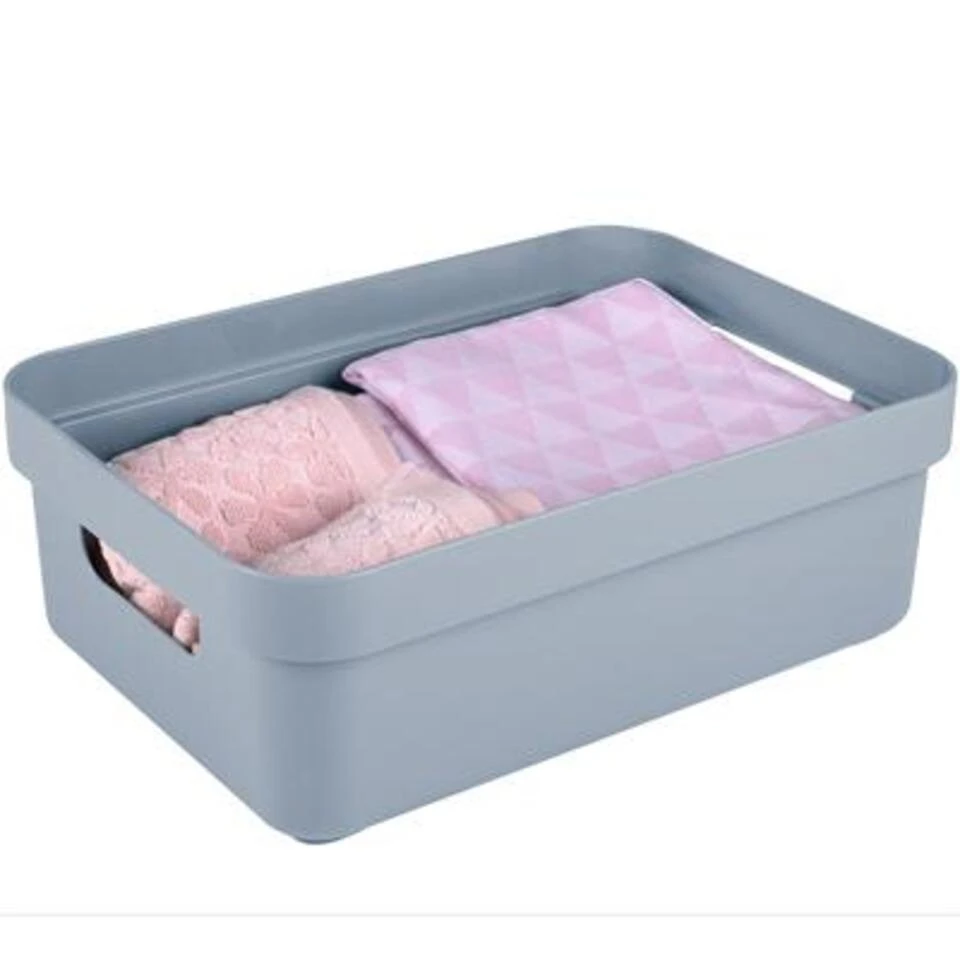 Sigma Home Opbergbox 9L Blauw 5 Sigma Home Opbergbox 9L Blauw - Afbeelding 3