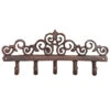 Esschert Design Wandkapstok - Gietijzer - Bruin - 5 Haken - 32 Cm -Opslag Meubelwinkel 1000014836