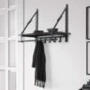Bijnen Kapstok GRAPHITE - 27 X49 Cm - Antraciet 2 Bijnen Kapstok GRAPHITE - 27 X49 Cm - Antraciet -Opslag Meubelwinkel 1000016537