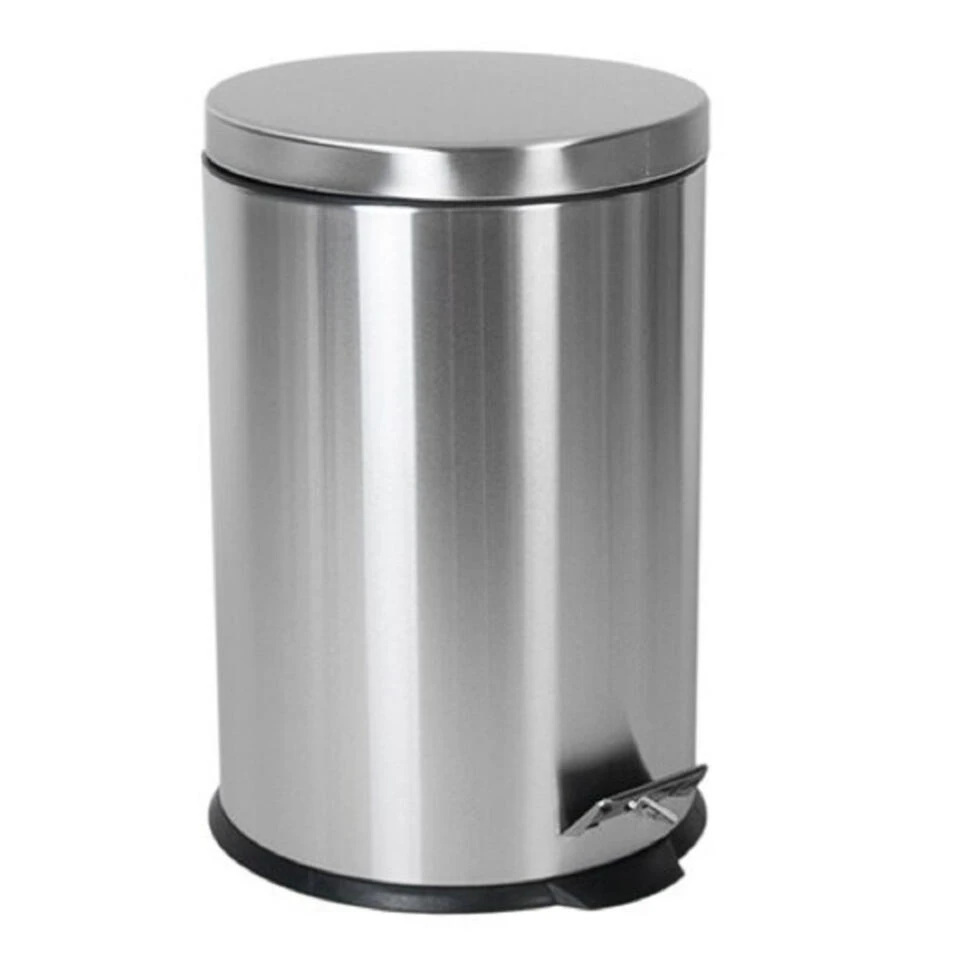 Gerim Pedaalemmer - RVS - Zilverkleurig - 5 L - 20 X 28 Cm 3 Gerim Pedaalemmer - RVS - Zilverkleurig - 5 L - 20 X 28 Cm