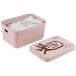 Sigma Home Deksel Aap Roze - Opbergbox 5L -Opslag Meubelwinkel 1000018209 0110