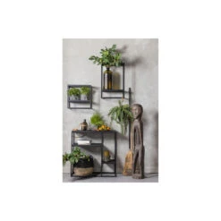 WOOOD Wandrek Verticaal Buiten Febe - Metaal - Zwart - 60x40x20 8 WOOOD Wandrek Verticaal Buiten Febe - Metaal - Zwart - 60x40x20 -Opslag Meubelwinkel 1000018852 0102