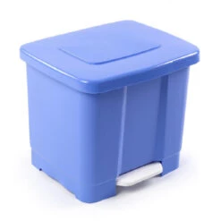Forte Plastics Pedaalemmer - Blauw - Dubbele Vuilnisbak - 35 Liter