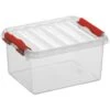 Q-line Opbergbox 2L Transparant Rood 2 Q-line Opbergbox 2L Transparant Rood -Opslag Meubelwinkel 1000022280