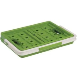 Square Vouwkrat Met Handgreep 24L Groen -Opslag Meubelwinkel 1000025071 0110