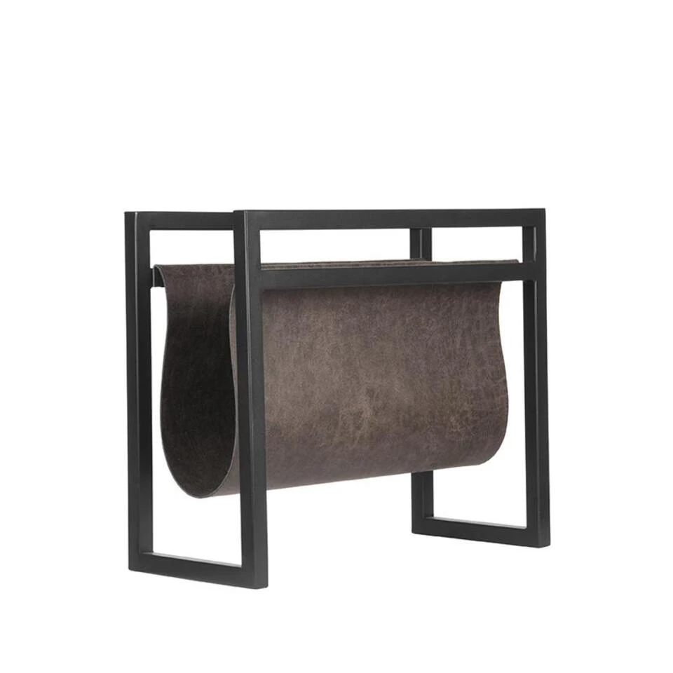 LABEL51 Wanddecoratie Magazinehouder - Antraciet - Leder 3 LABEL51 Wanddecoratie Magazinehouder - Antraciet - Leder