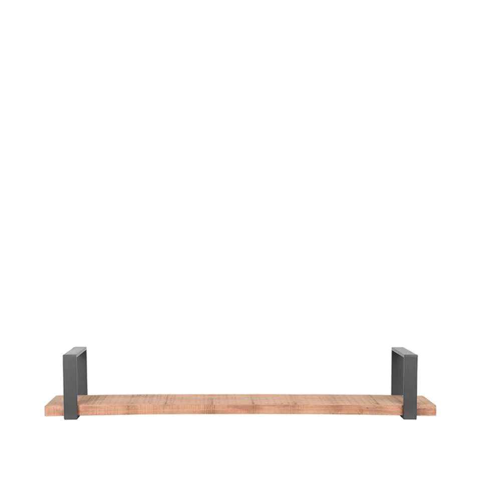 LABEL51 Wanddecoratie Slam Wandplank - Burned Steel - Mangohout - XXL 4 LABEL51 Wanddecoratie Slam Wandplank - Burned Steel - Mangohout - XXL - Afbeelding 2