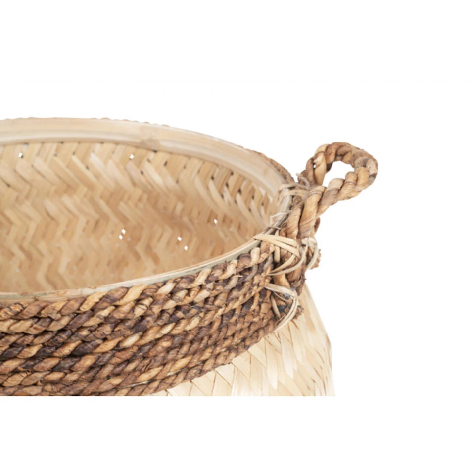 Giga Meubel Basket Naturel - 46x46x35cm - Bamboo 6 Giga Meubel Basket Naturel - 46x46x35cm - Bamboo - Afbeelding 4