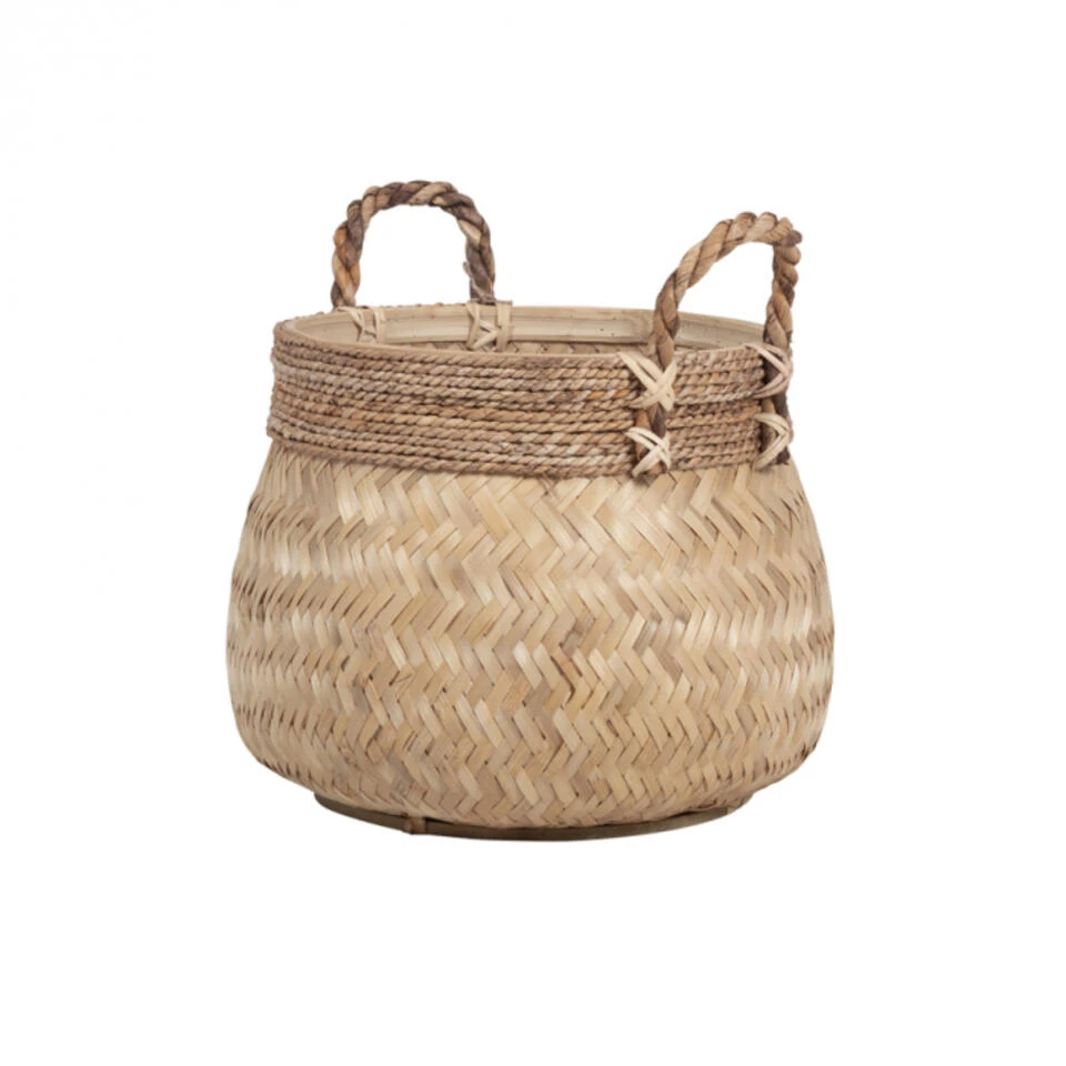 Giga Meubel Basket Naturel - 46x46x35cm - Bamboo 3 Giga Meubel Basket Naturel - 46x46x35cm - Bamboo