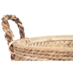 Giga Meubel Basket Bamboe - 34x34x24cm - Naturel - Bamboo Naturel -Opslag Meubelwinkel 1000031199 0103