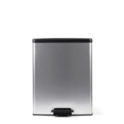 Curver Decobin Duo Prullenbak - 26L+26L - Zilver Metallic -Opslag Meubelwinkel 1000031496 0103