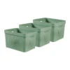 Curver Infinity Recycled Dots Opbergbox - 17L - 3 Stuks - Groen -Opslag Meubelwinkel 1000031549