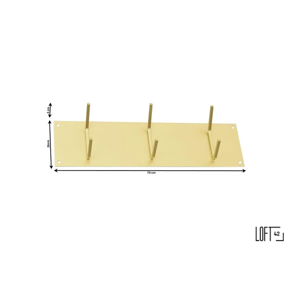 LOFT42 Factory Small Kapstok – Metaal - Wit – 6 Haken 5 LOFT42 Factory Small Kapstok – Metaal - Wit – 6 Haken - Afbeelding 3
