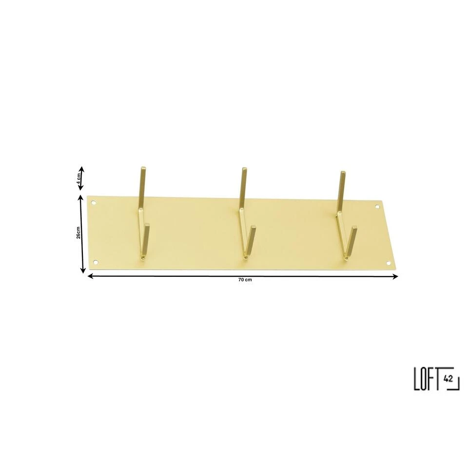 LOFT42 Factory Small Kapstok – Metaal - Wit – 6 Haken 6 LOFT42 Factory Small Kapstok – Metaal - Wit – 6 Haken - Afbeelding 4