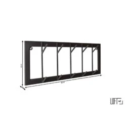 LOFT42 Industry Kapstok – Metaal - Zwart – 10 Haken -Opslag Meubelwinkel 1000032523 0102