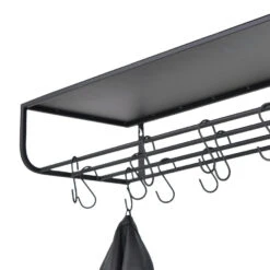 LOFT42 Milan Kapstok - Zwart – Metaal – 12 S Haken -Opslag Meubelwinkel 1000032529 0103