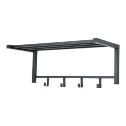 LOFT42 Bergamo Kapstok - Zwart – Metaal – 4 Haken -Opslag Meubelwinkel 1000032530 0102