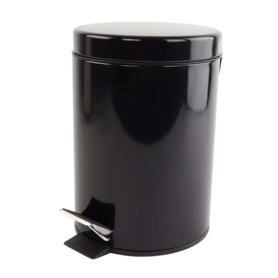 Orange85 Pedaalemmer Prullenbak Badkamer Zwart 17x17x24,5 Cm 3 Liter Metaal 3 Orange85 Pedaalemmer Prullenbak Badkamer Zwart 17x17x24,5 Cm 3 Liter Metaal