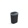 Curver Dual Touch Vuilbak M 25L Zwart/Grijs -Opslag Meubelwinkel 1000037732
