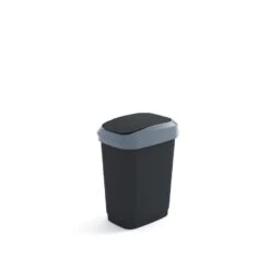 Curver Dual Touch Vuilbak M 25L Zwart/Grijs