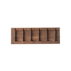 Giga Meubel Kapstok Hout - Metaal - 12 Haken - 90x11x30cm - Marcel -Opslag Meubelwinkel 1000038252 0101