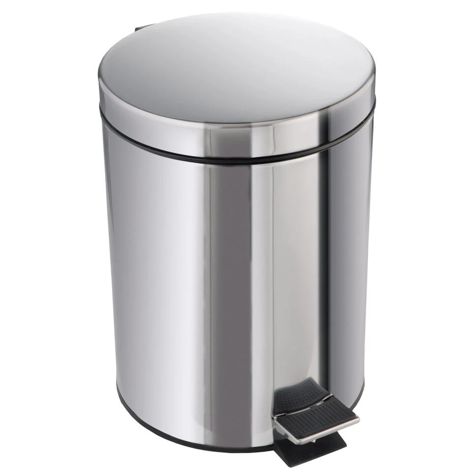 Merkloos Pedaalemmer - Chroom - 5 L - 27 X 25 X 20 Cm 3 Merkloos Pedaalemmer - Chroom - 5 L - 27 X 25 X 20 Cm