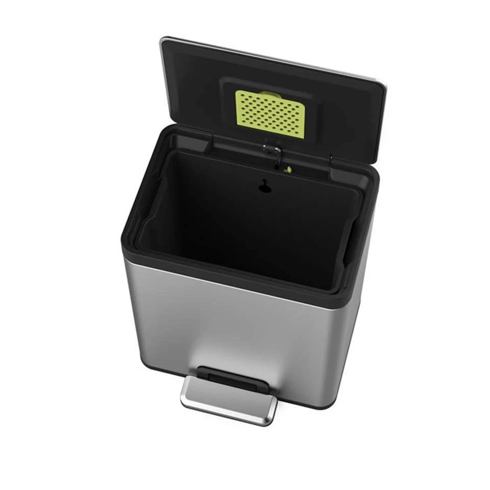 EKO EcoCasa II Prullenbak - 45 L - Mat RVS 4 EKO EcoCasa II Prullenbak - 45 L - Mat RVS - Afbeelding 2