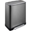 EKO E-Cube Prullenbak - 28+18 L - Black Steel -Opslag Meubelwinkel 1000039910