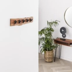 Hoyz - Kapstok Edge Met 5 Haken - Grijs - Wandkapstok -Opslag Meubelwinkel 1000042634 0102